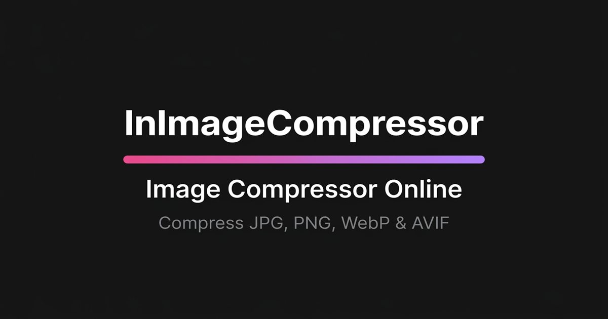 Free Image Compressor Online – Compress JPG, PNG, WebP | InImageCompressor